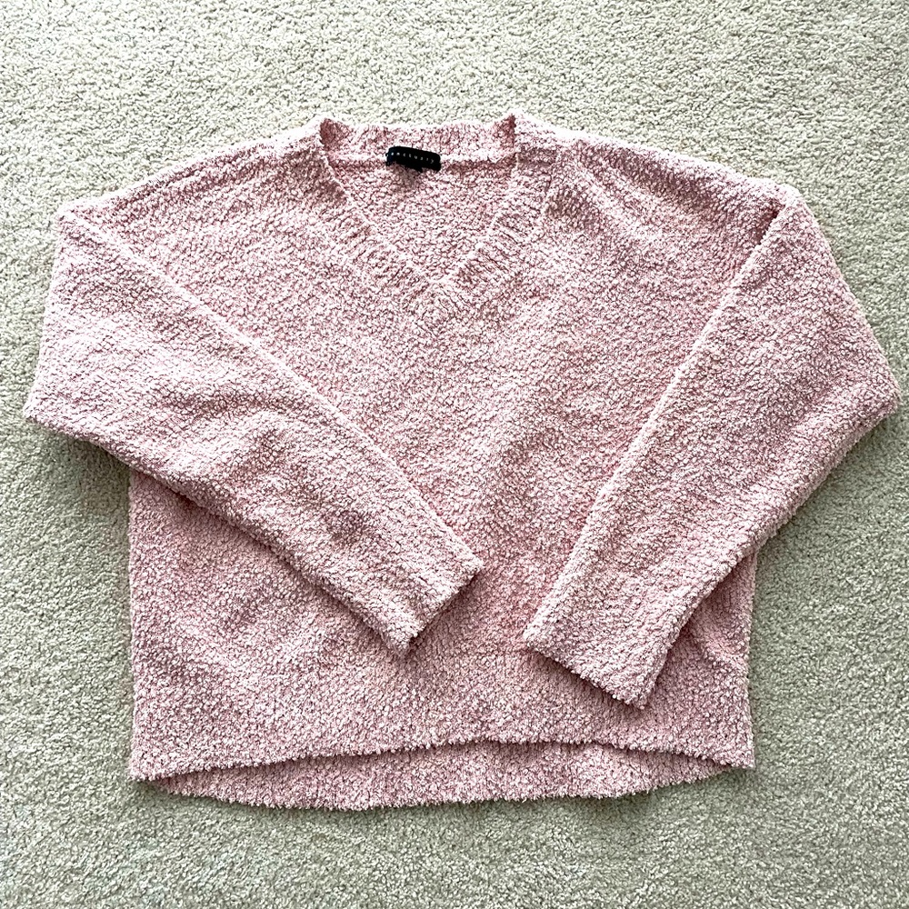 Blush V neck sweater